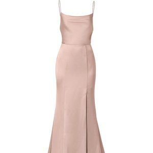 Amsale Chloe Dress in Rose Quartz